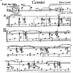 Gemini 钢琴谱