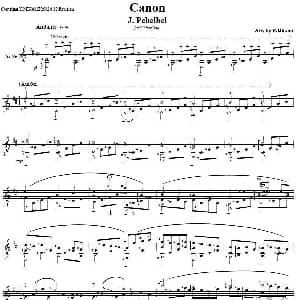 Canon 吉他谱