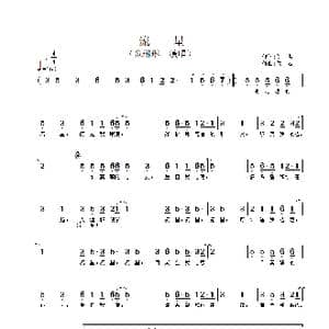 流星_歌谱投稿