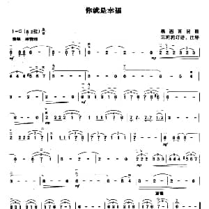 二胡谱 | 你就是幸福 墨西哥民歌 王莉莉订谱