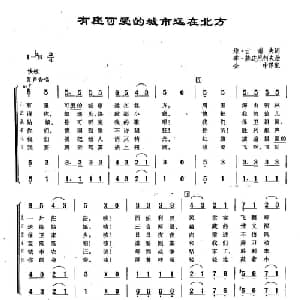 73有座可爱的城市远在北方 俄罗斯 _外国歌谱_词曲:维 古谢夫 季 赫连尼柯夫