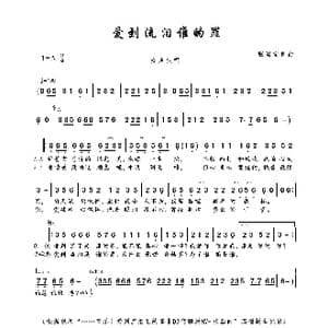 爱到流泪谁的罪_歌曲简谱_词曲:张海宝 张海宝