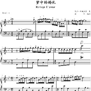 梦中的婚礼 钢琴谱 保罗 塞内维尔作曲 鸠玖编谱