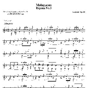 Malaguena 吉他谱