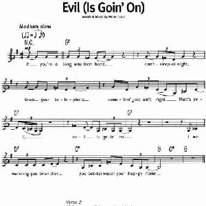 蓝调音乐:Evil_外国歌谱