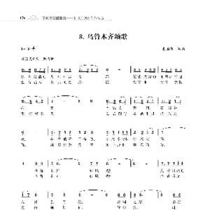 乌鲁木齐颂歌_歌谱投稿_词曲:朱国鑫 朱国鑫