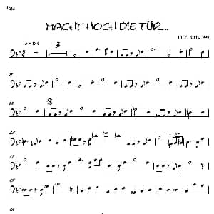 Macht Hoch Die Tru… 贝司分谱