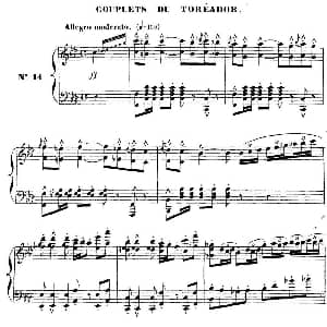 Carmen for Solo Piano 钢琴谱 乔治 比才