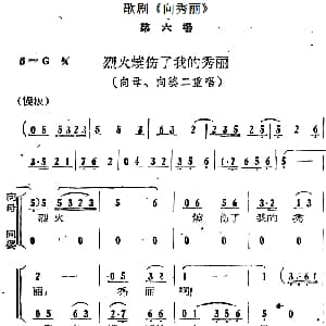 歌剧 向秀丽 第六场 烈火烧伤了我的秀丽 向母 向婆二重唱