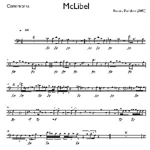 Mclibel 五重奏贝斯分谱