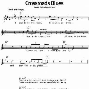 蓝调音乐:Crossroads Blues_外国歌谱
