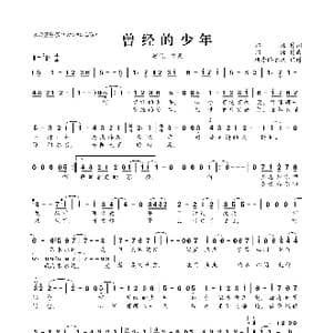 曾经的少年_歌曲简谱_词曲:郑源 郑源