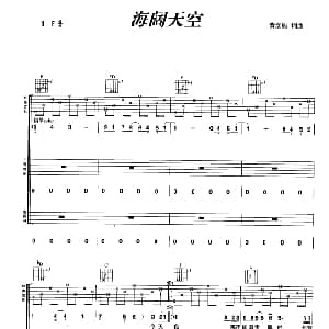 海阔天空 吉他谱 黄家驹 黄家驹
