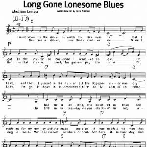 蓝调音乐:Long Gone Lonesome Blues_外国歌谱