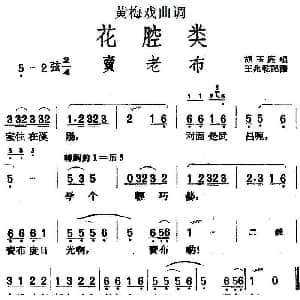 黄梅戏谱 | 黄梅戏曲调花腔类 卖老布