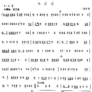大兰 安徽花鼓灯 中国民族民间舞曲选