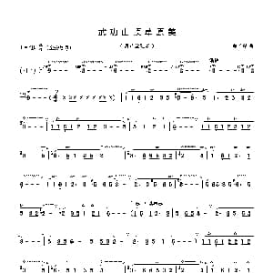 葫芦丝谱 | 武功山顶草原美 洛河人家制谱版 郑石萍