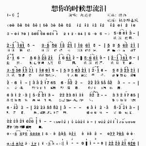 想你的时候想流泪_歌谱投稿_词曲:陈伟 陈伟