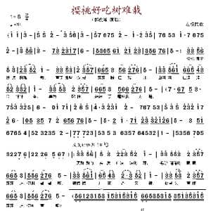 樱桃好吃树难栽_歌谱投稿