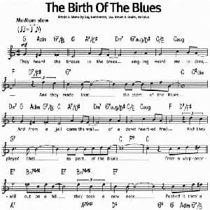 蓝调音乐:The Birth Of The Blues_外国歌谱