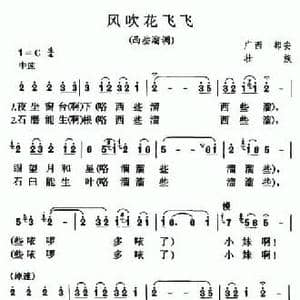 风吹花飞飞_民歌简谱