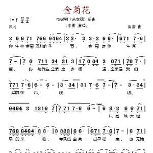 金菊花_歌谱投稿