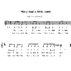 Mary had a little lamb_外国歌谱