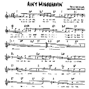 AIN'T MISBEHAVIN' 降B爵士乐谱