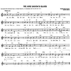 WE ARE SANTA'S ELVES_外国歌谱