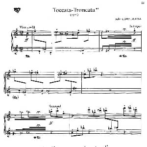 电子琴谱 | Toccata Troncata 断奏托卡塔 索非亚 阿斯戈托芙娜 古拜杜丽娜 Sofia Asgatovna Gubaidulina
