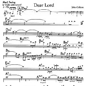 Dear Lord 钢琴谱