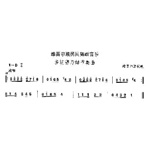 多郎赛乃姆节奏 维吾尔族舞蹈 中国民族民间舞曲选