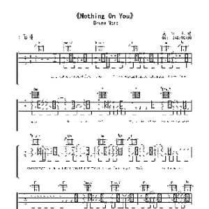 nothing on you_歌曲简谱_词曲:Bruno Mars Bruno Mars
