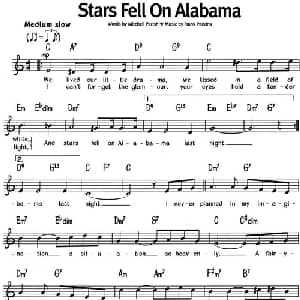 蓝调音乐:Stars Fell On Alabama_外国歌谱