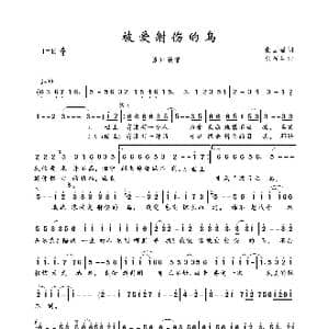 被爱射伤的鸟_歌谱投稿_词曲:张国强 徐茧生