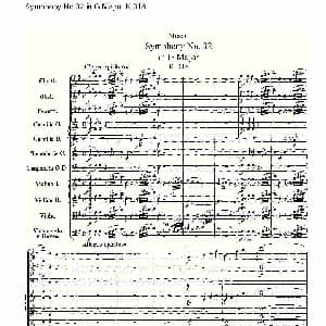 Symphony No.32 in G Major, K.318 G大调第三十二交响曲K.318