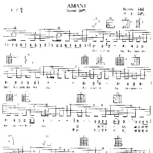 Amani 吉他谱 Beyond