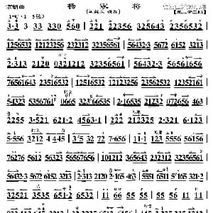 京胡曲 杨家将