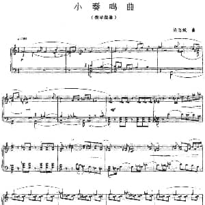小奏鸣曲 钢琴谱 许志斌