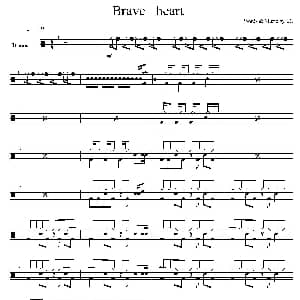 Brave heart 鼓谱