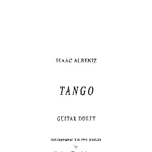 Tango Guitar Duett 吉他谱 ​伊萨克 阿尔贝尼斯