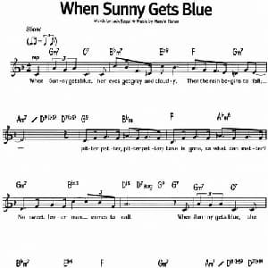 蓝调音乐:When Sunny Gets Blue_外国歌谱