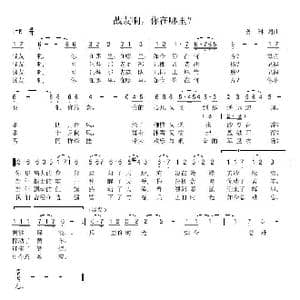 战友啊,你在哪里?_歌曲简谱_词曲:苏琳 苏琳