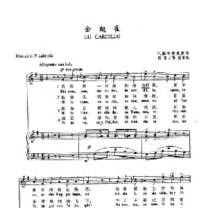 ​22金翅雀 意大利 _外国歌谱_词曲: P 拉布律奥拉