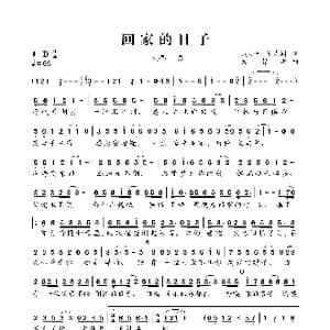回家的日子_歌曲简谱_词曲:周小平,张志同 文智敏