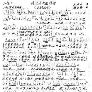 走出大山的孩子_歌谱投稿_词曲:王东明 张艺军