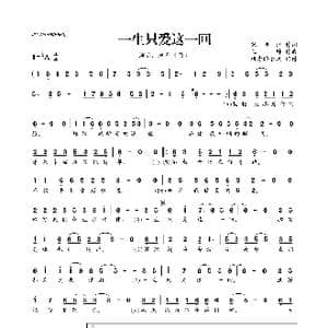 ​一生只爱这一回_歌曲简谱_词曲:宋沛江 王帅