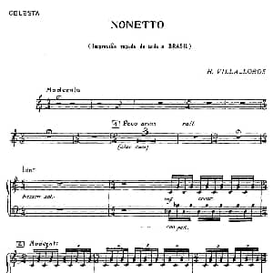 Nonetto 钢片琴分谱
