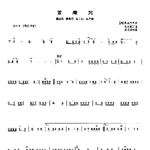普庵咒 管子谱