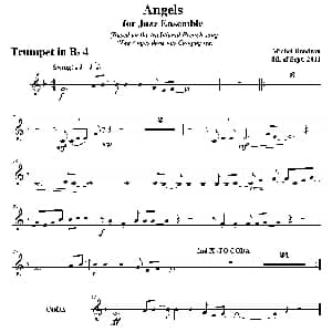 Angels for Jazz Ensemble 第四降B小号分谱